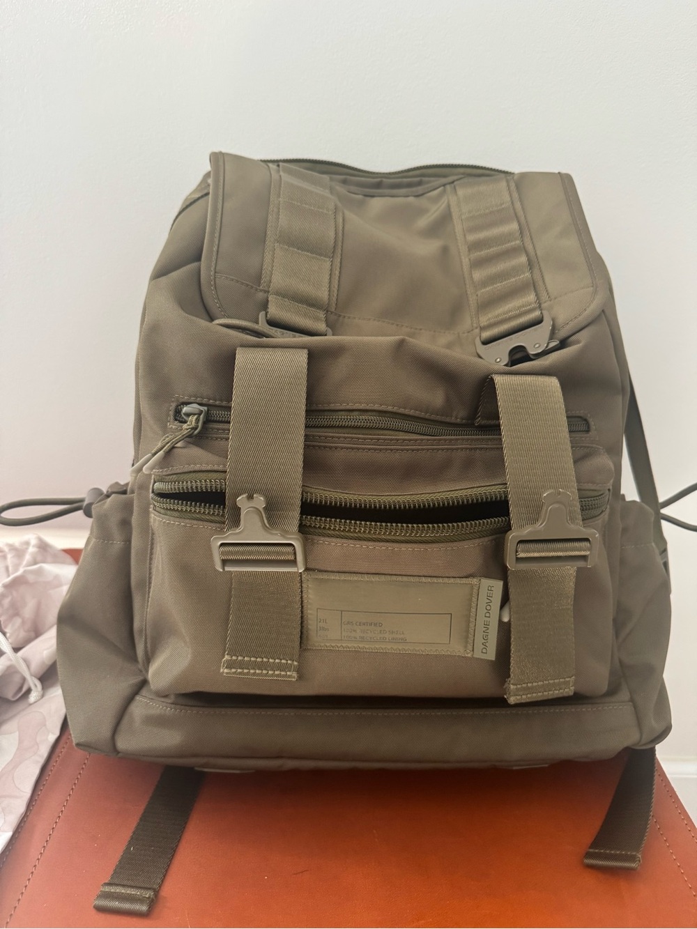 Dagne Dover Brooklyn Backpack in Dark Moss